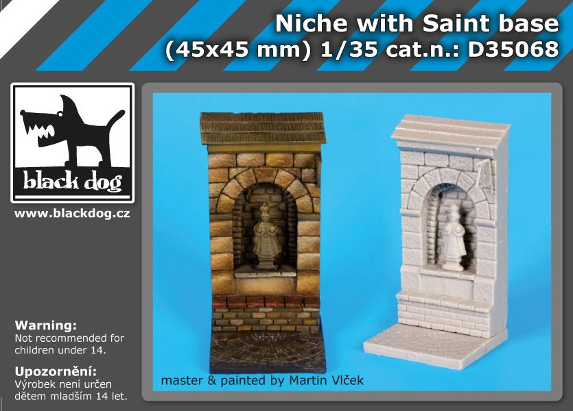 D35068 1/35 Niche with Saint base Blackdog
