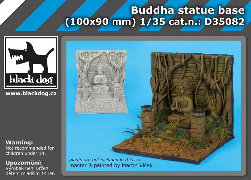 D35082 1/35 Buddha statue base Blackdog