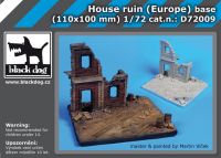 D72009 1/72 House ruin Europe base