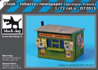 D72015 1/72 Kiosk- tobacco/ news paper Blackdog