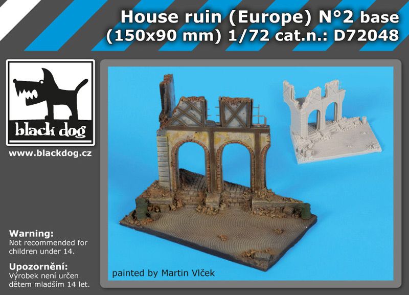 D72048 172 House ruin Europe N°2 base Blackdog