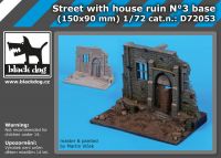 D72053 1/72 Street with house ruin N;°3 base Blackdog