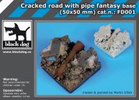 FD001 Cracked road with pipe base fantasy base Blackdog