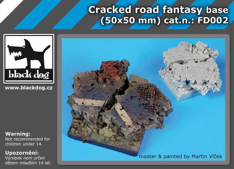 FD002 Cracked road base fantasy base Blackdog