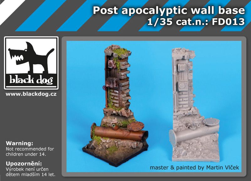 FD013 Post apocalyptic wall base Blackdog
