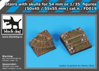 FD019 Stairs with skulls for 54 mm or 1\35 figures