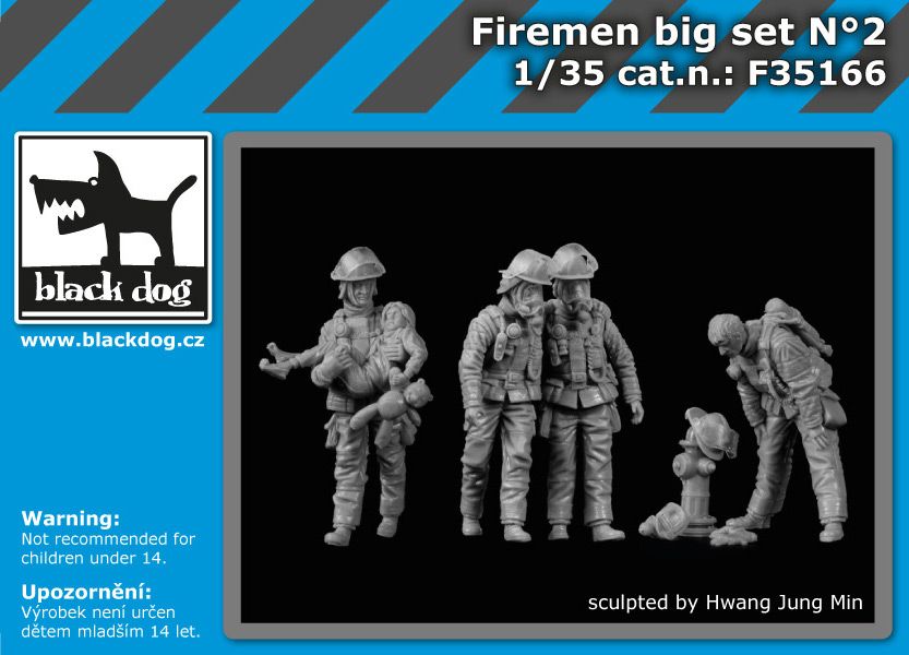 F35166 1/35 Firemen big set N°2 Blackdog