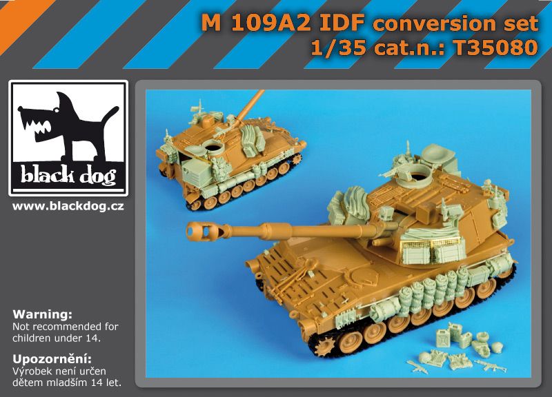 T35080 1/35 M109A2 IDF conversion set Blackdog