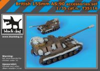 British 155mm  As-90 accessories set  cat.n. BLACK DOG 1:35 T35116 