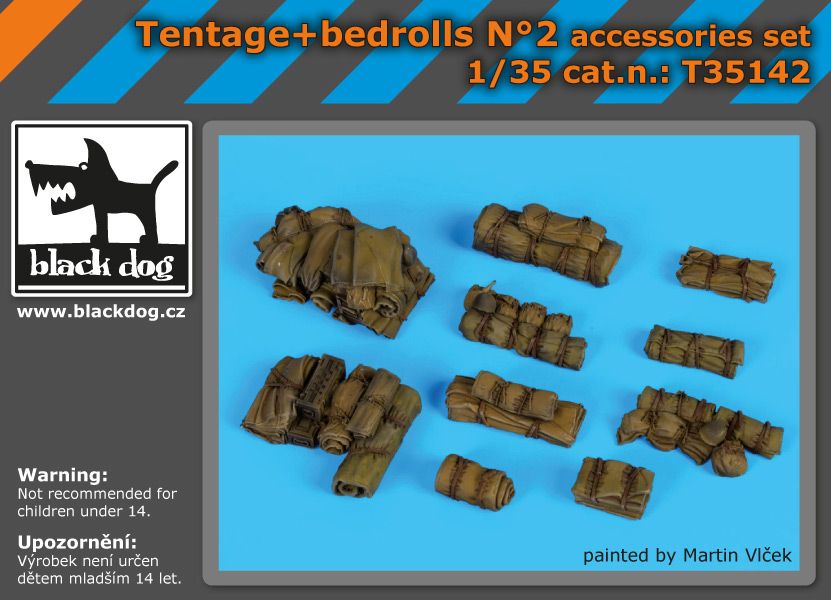 T35142 1/35 Tentage+bedrols N Blackdog