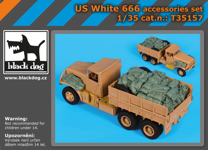 T35157 1/35 US White 666 accessories set Blackdog