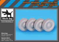 T35196 1/35 Dingo wheels accessories set Blackdog