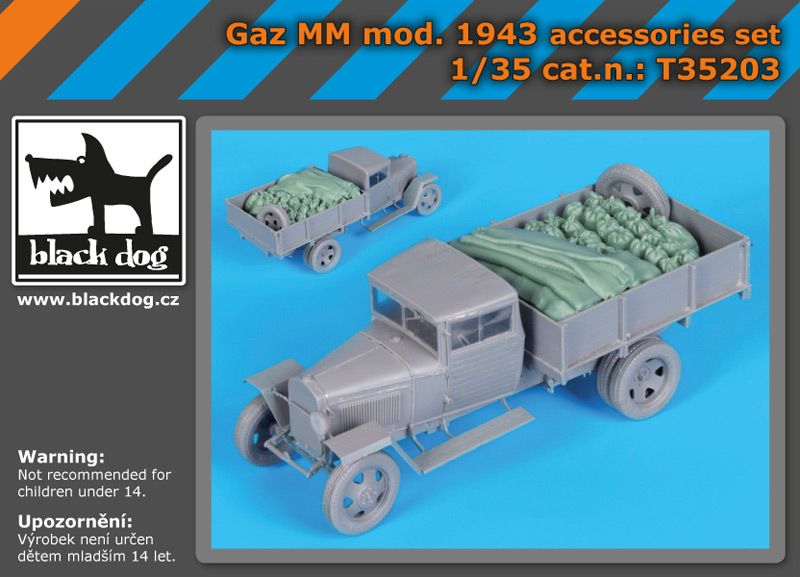 T35203 1/35 Gaz MM mOD.1943 accessories set Blackdog