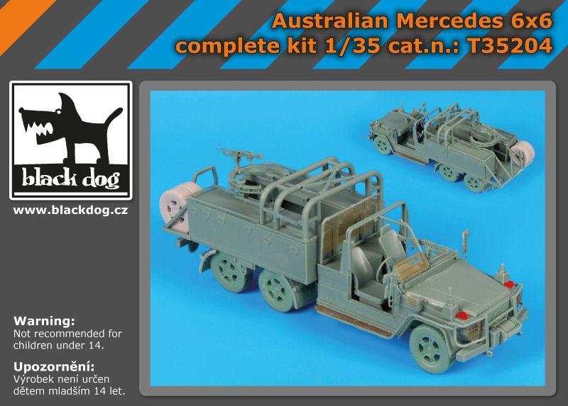 T35204 1/35 Australian Mercedes 6x6 complete kit Blackdog