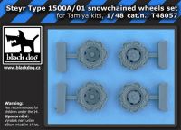T48057 1/48 Steyr Type 1500A/01 snowchained wheels set Blackdog