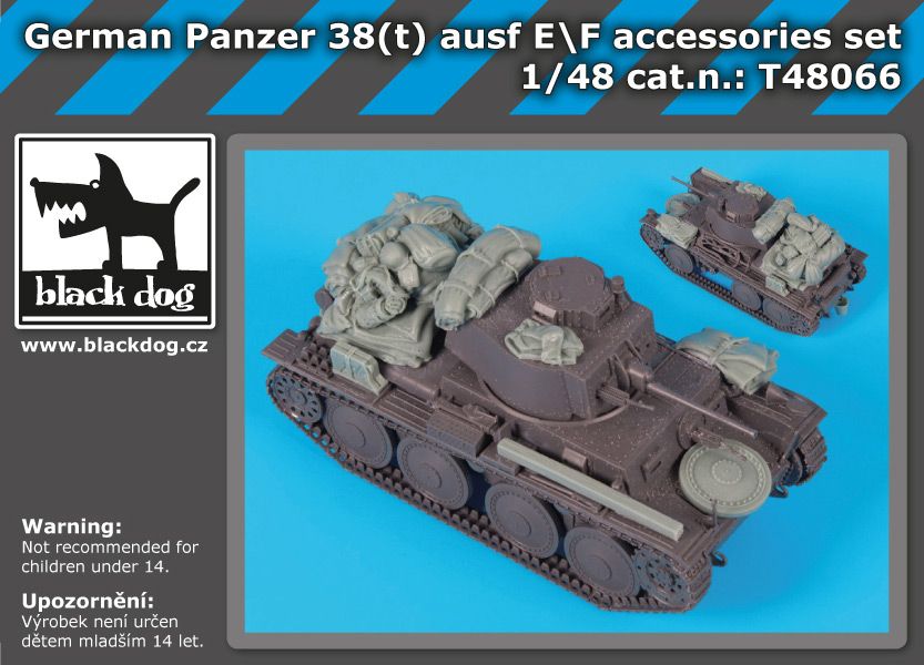 T48066 1/48 German Panzer 38t Ausf E/F accessories set Blackdog