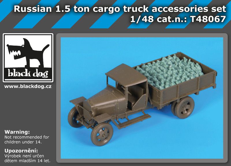 T48067 1/48 Russian 1.5 ton cargo truck accessories set Blackdog