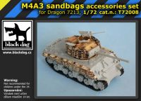 T72008 1/72 M4A3 sandbags Blackdog